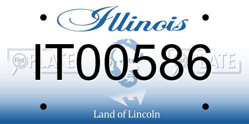 IT00586 Illinois License Plate