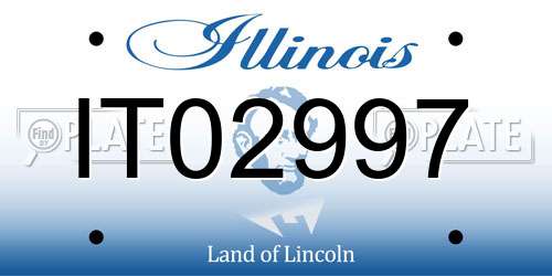 IT02997 Illinois License Plate