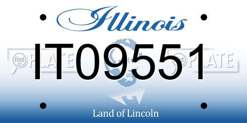 IT09551 Illinois License Plate