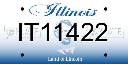 IT11422 Illinois License Plate