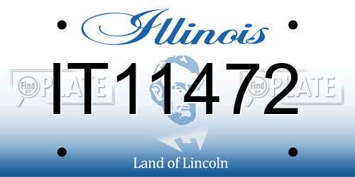IT11472 Illinois License Plate