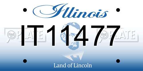 IT11477 Illinois License Plate