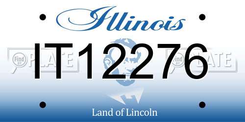 IT12276 Illinois License Plate