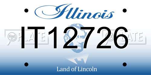 IT12726 Illinois License Plate