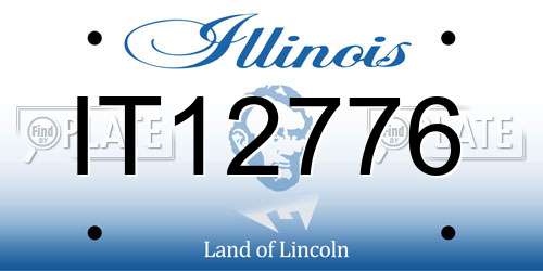 IT12776 Illinois License Plate