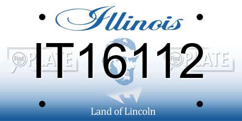 IT16112 Illinois License Plate