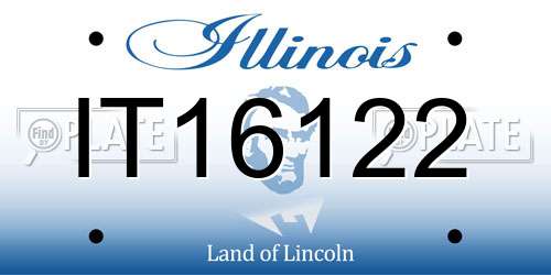 IT16122 Illinois License Plate