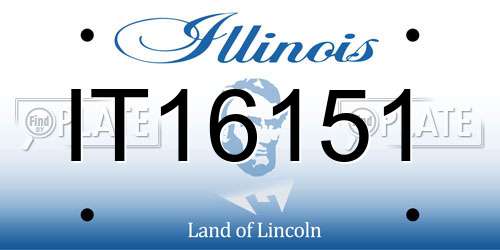 IT16151 Illinois License Plate