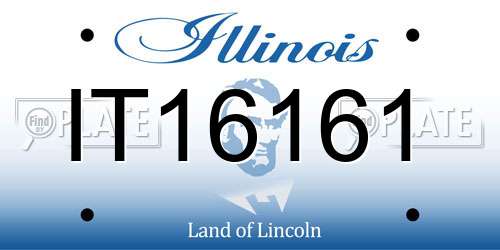 IT16161 Illinois License Plate