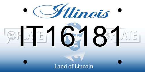IT16181 Illinois License Plate