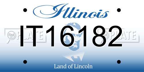 IT16182 Illinois License Plate