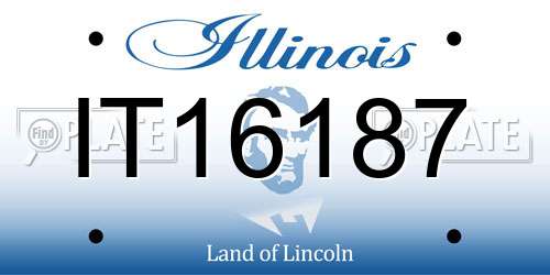 IT16187 Illinois License Plate