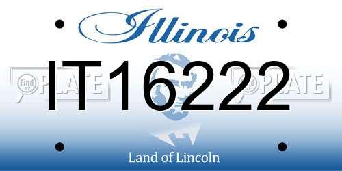 IT16222 Illinois License Plate