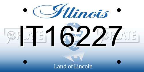 IT16227 Illinois License Plate