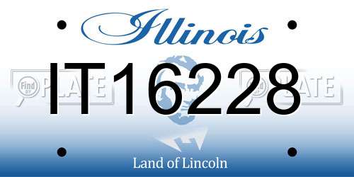 IT16228 Illinois License Plate
