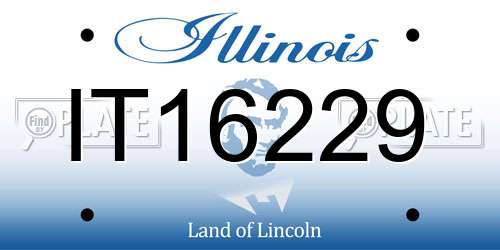 IT16229 Illinois License Plate