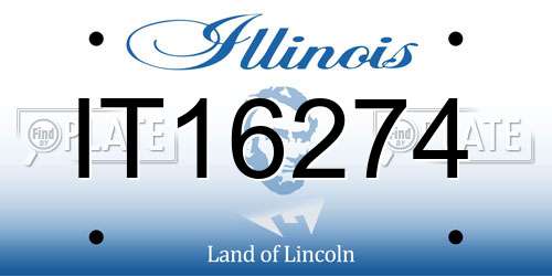 IT16274 Illinois License Plate