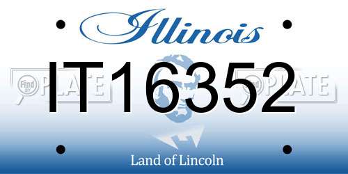 IT16352 Illinois License Plate