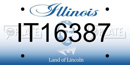 IT16387 Illinois License Plate