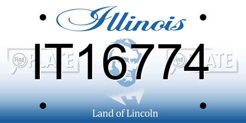 IT16774 Illinois License Plate