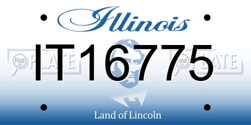 IT16775 Illinois License Plate