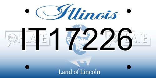 IT17226 Illinois License Plate