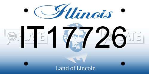 IT17726 Illinois License Plate