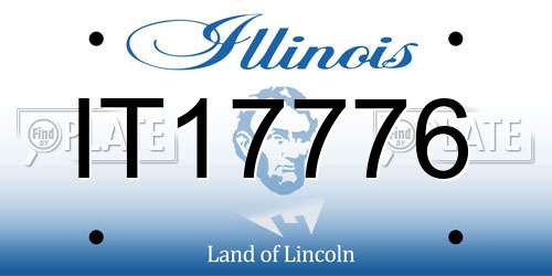 IT17776 Illinois License Plate