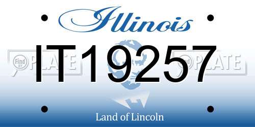 IT19257 Illinois License Plate