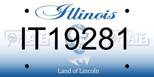 IT19281 Illinois License Plate