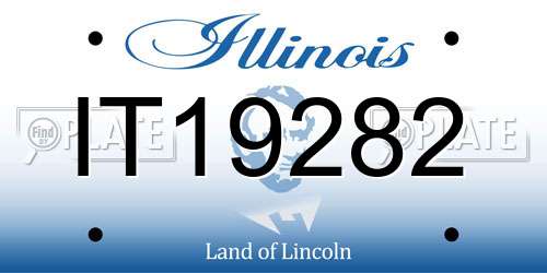 IT19282 Illinois License Plate