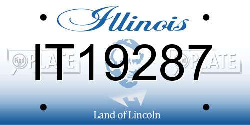 IT19287 Illinois License Plate