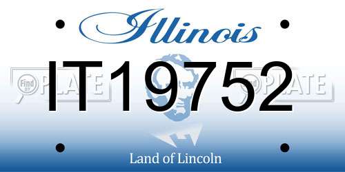 IT19752 Illinois License Plate