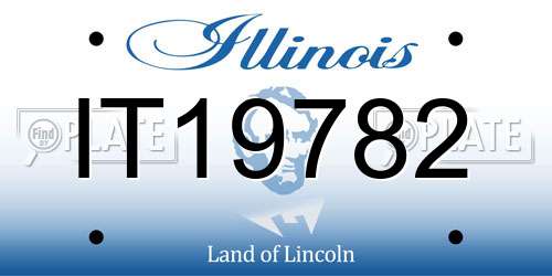 IT19782 Illinois License Plate