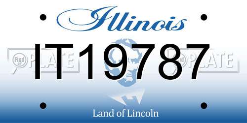 IT19787 Illinois License Plate