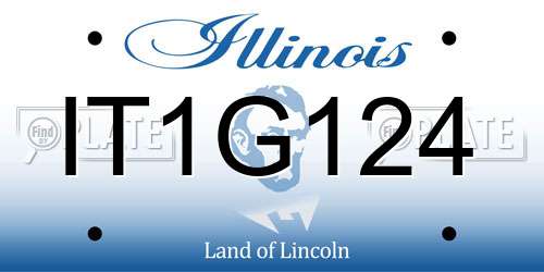 IT1G124 Illinois License Plate