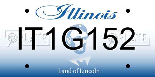 IT1G152 Illinois License Plate