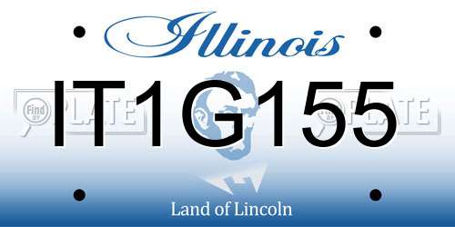 IT1G155 Illinois License Plate