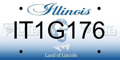 IT1G176 Illinois License Plate