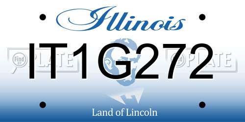 IT1G272 Illinois License Plate