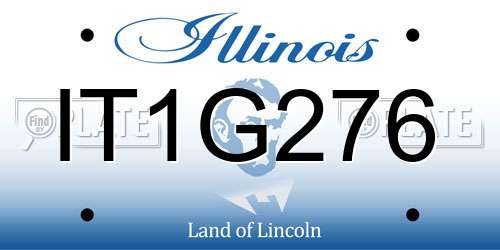 IT1G276 Illinois License Plate