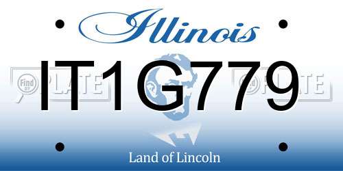 IT1G779 Illinois License Plate
