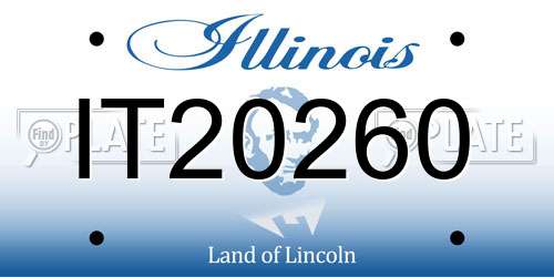 IT20260 Illinois License Plate