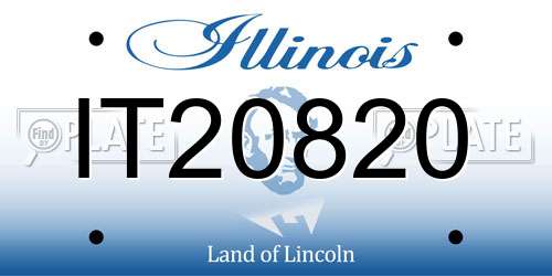 IT20820 Illinois License Plate
