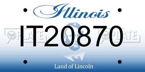 IT20870 Illinois License Plate