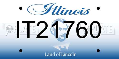 IT21760 Illinois License Plate