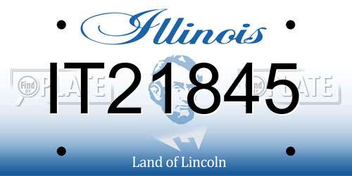 IT21845 Illinois License Plate