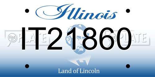 IT21860 Illinois License Plate