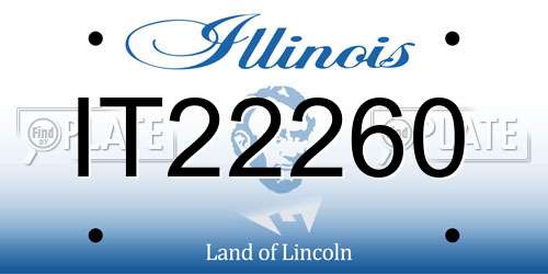 IT22260 Illinois License Plate