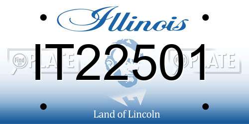 IT22501 Illinois License Plate